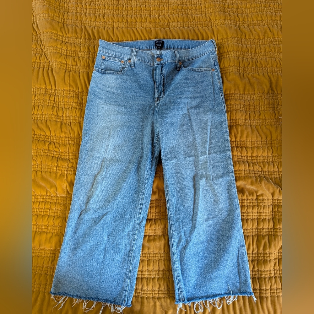 JCrew Wide Leg Crop Jeans Size 12p